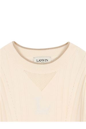 ribbed-trim short-sleeve T-shirt LANVIN KIDS | N30350519